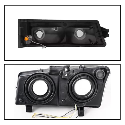 Headlights Assembly + Tail Lights Assembly Combo compatible with 2003-2006 Chevy Silverado E486