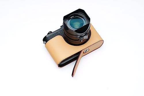 Handmade Genuine Leather Half Camera Case with Hand Strap U35649