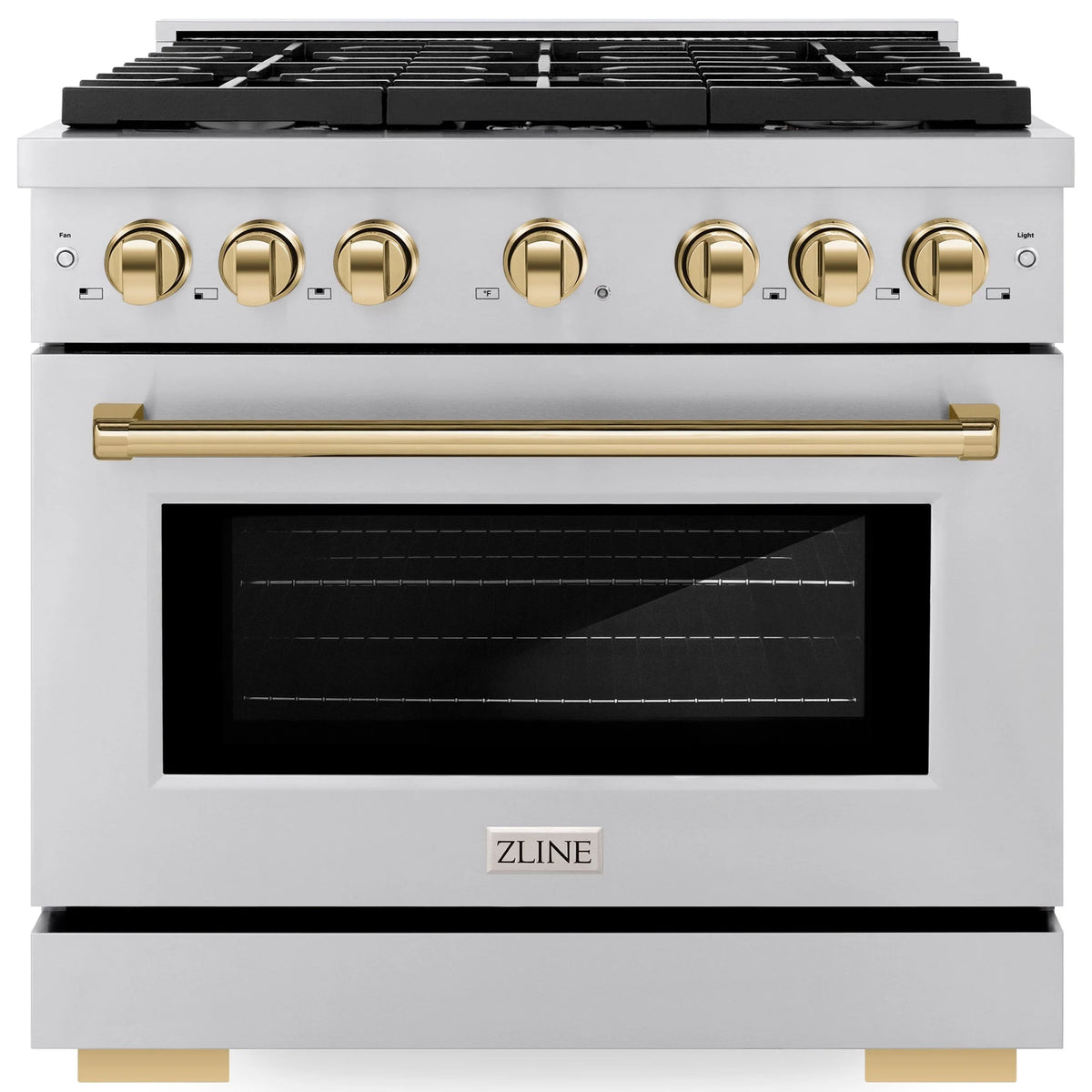 36 5.2 cu. ft. Gas Range with Convection Gas Oven in Stainless Steel J405
