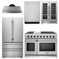48 In. Propane Gas Range, Range Hood, Refrigerator, Dishwasher, Wine Cooler W57198