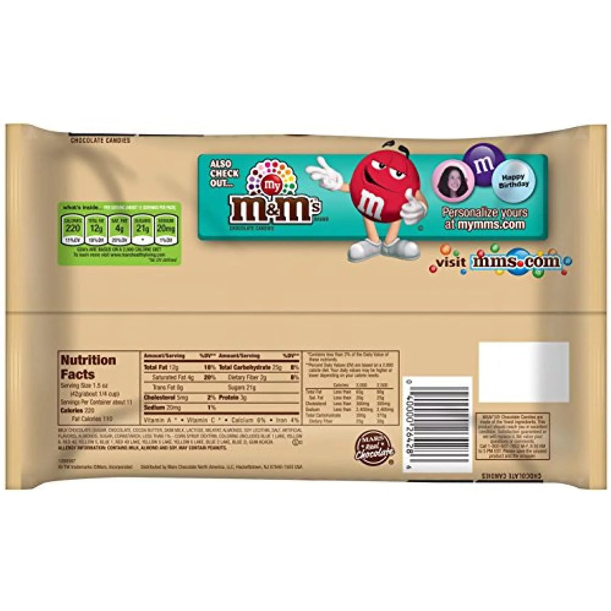 Almond Chocolate Candy 15.9-Ounce Bag Pack Of 4 O120