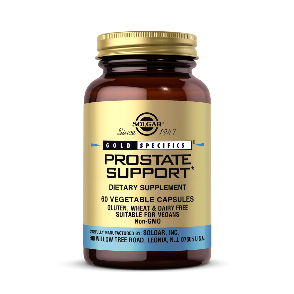 Prostate Support 60 Vegetable Capsules Non-GMO Vegan Gluten Free L9911