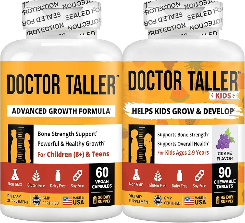 60 Capsules & 90 Chewable Tablets Height Growth Supplement J8302