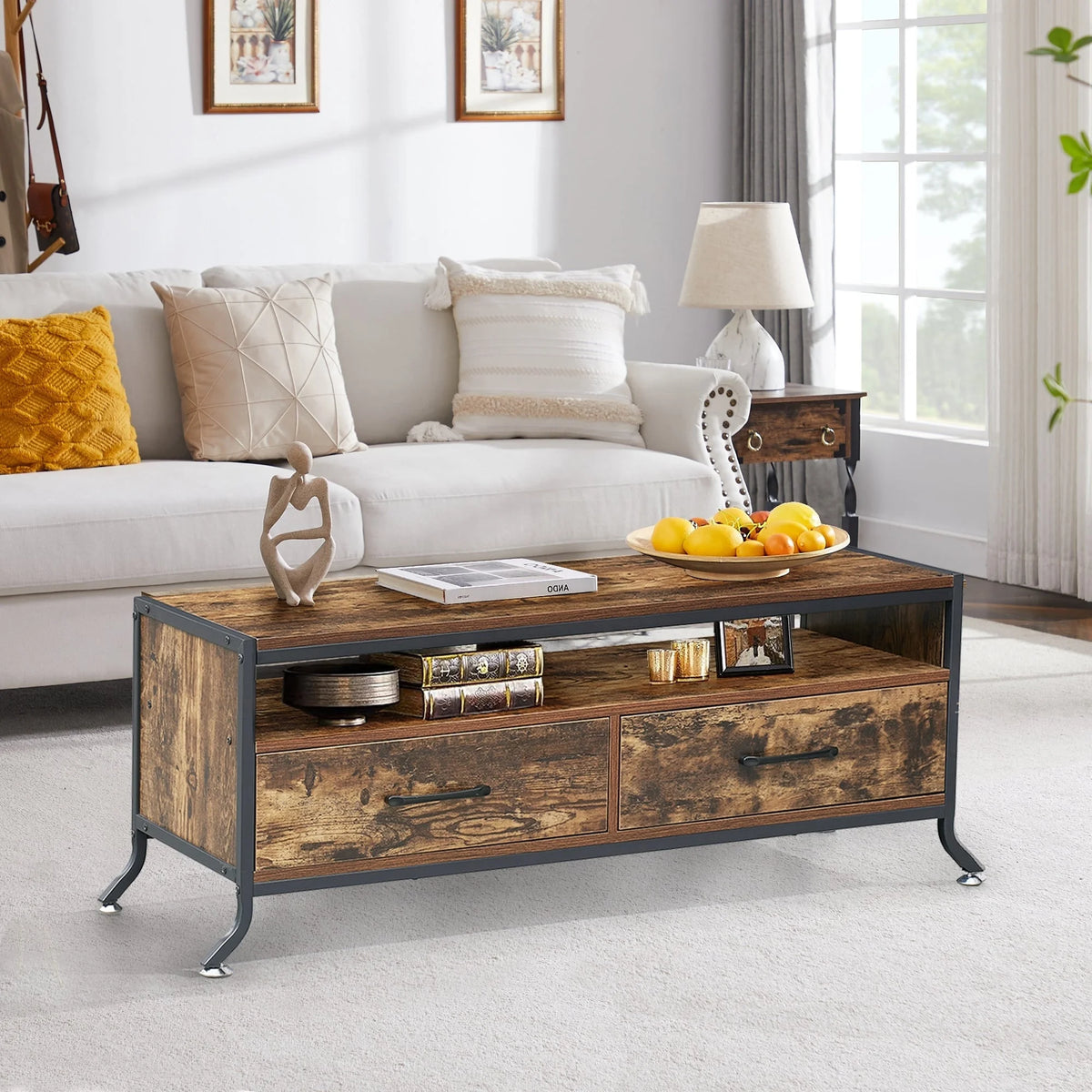 Brown Coffee Table and Nightstands Set of 2 G8334