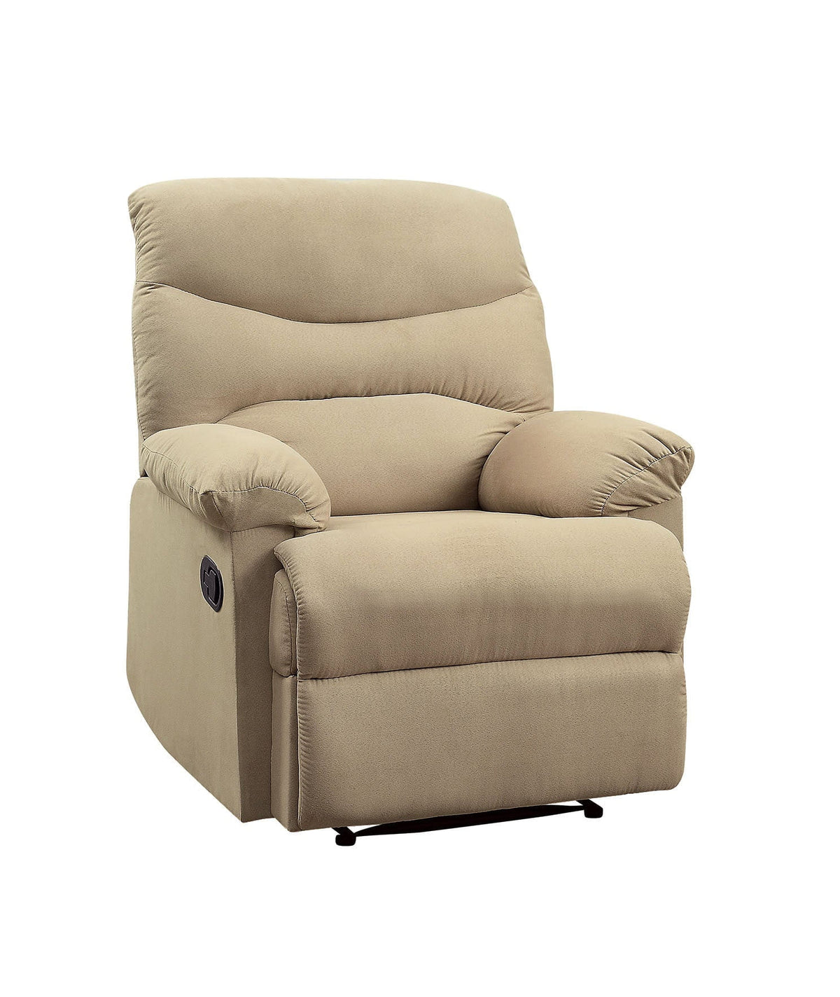 Beige Microfiber Recliner K6263