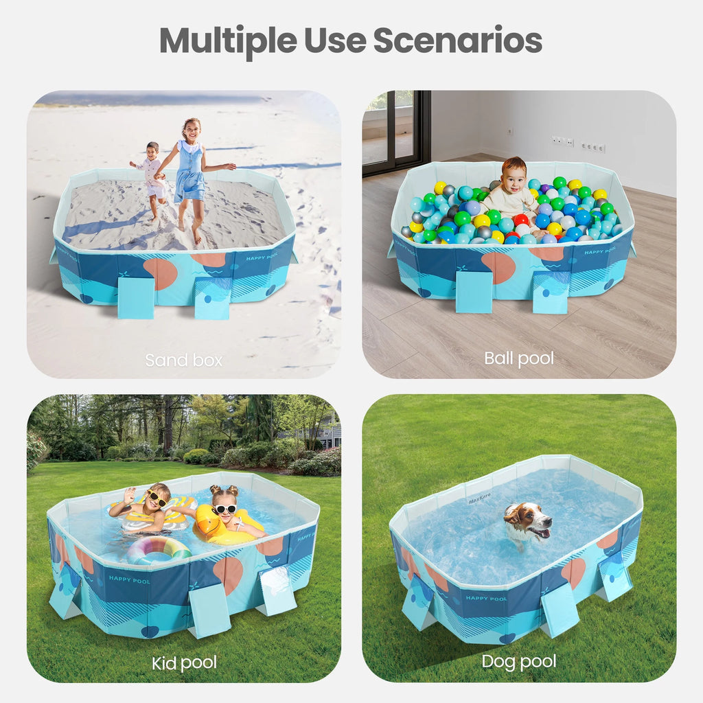 Foldable Swimming Pool Blue Y1968