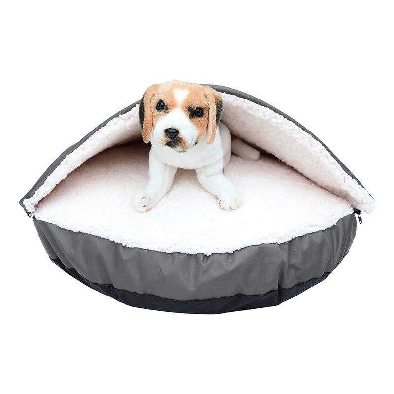 Oxford Sherpa Pet Cave and Round Pet Bed N931