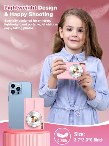 Pink 44MP 1080P Compact Digital Camera E483