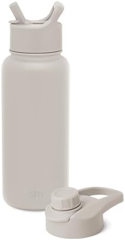 32oz Insulated Stainless Steel Water Bottle with Straw and Chug Lid E65778