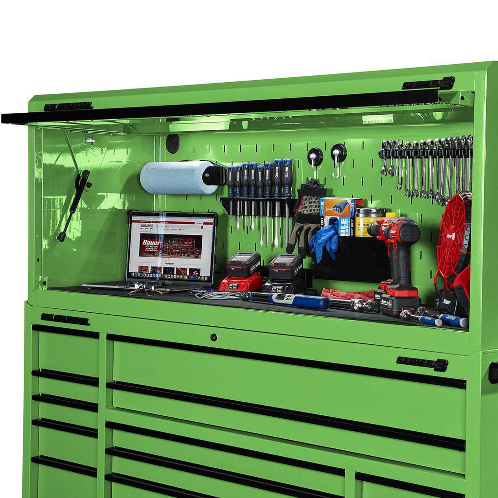 72 in. x 22 in. Green Work Center Hutch E61327