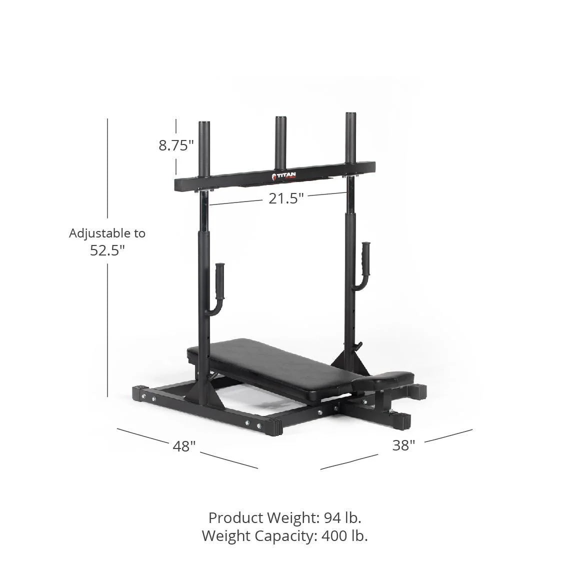 Vertical Leg Press Machine 400 LB Capacity H34875