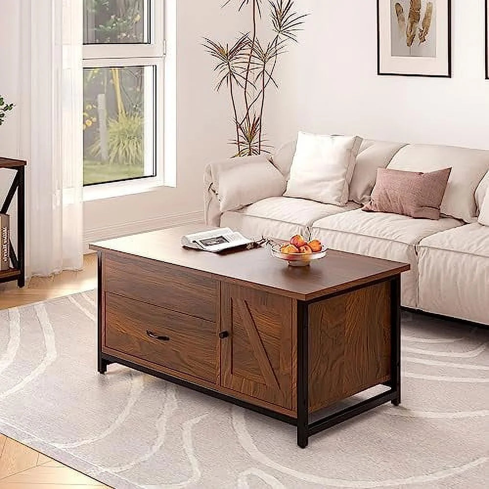 41.7" Lift Top Coffee Table with Drawer E4108