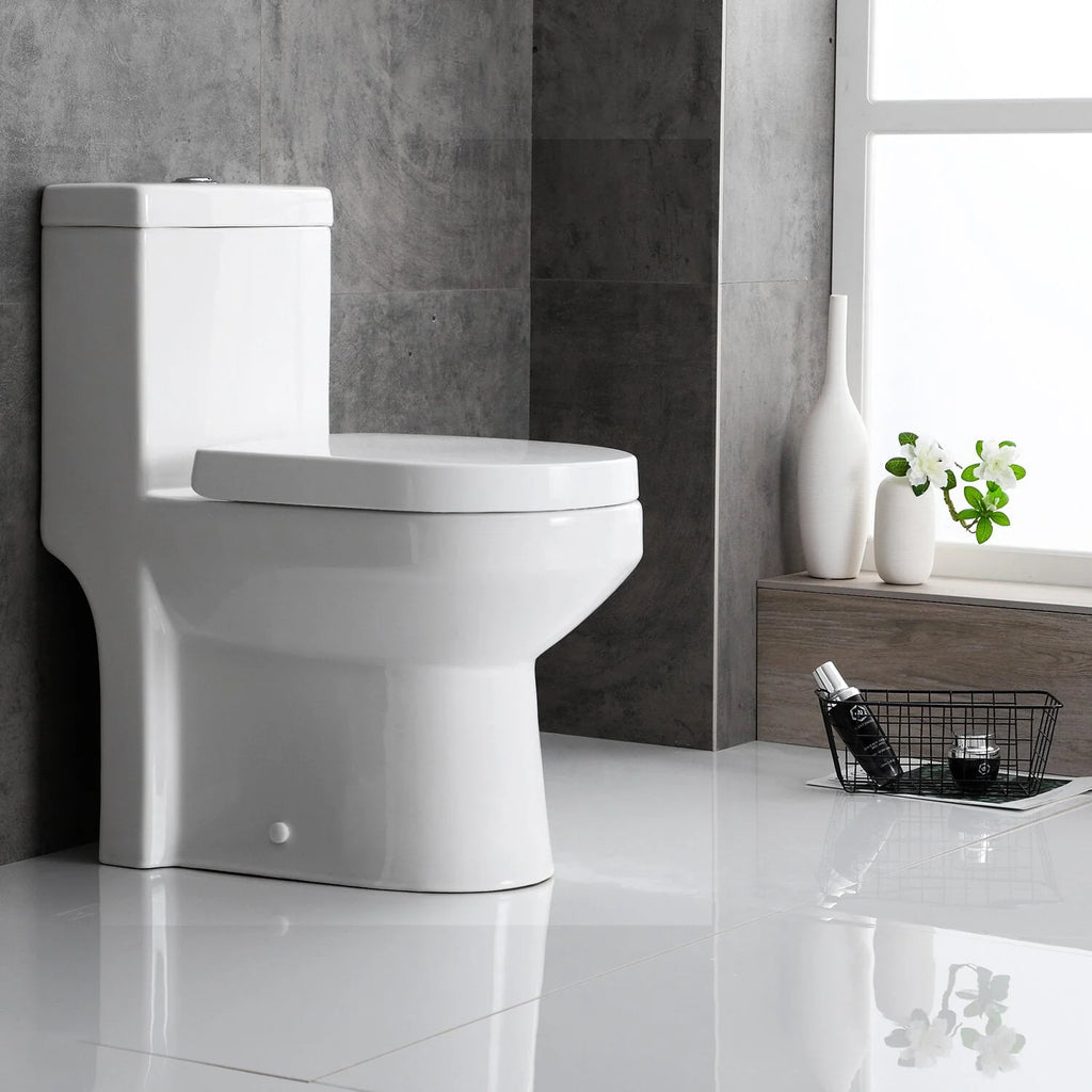 One-Piece Dual Flush Ceramic Toilet E946