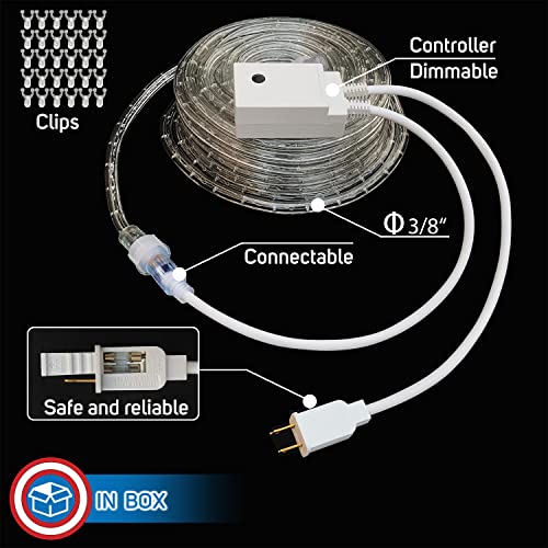 LED Rope Lights with Multifunction Controller 30 Ft E63613