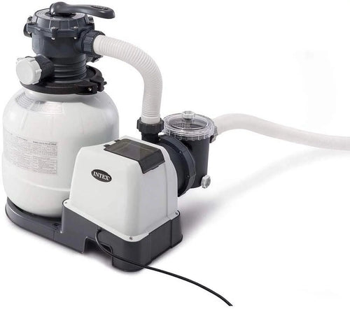 26ft X 52in Round Frame Pool Set with Sand Filter Pump L665096