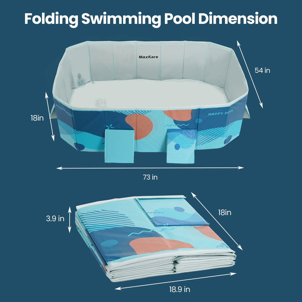 Foldable Swimming Pool Blue Y1968
