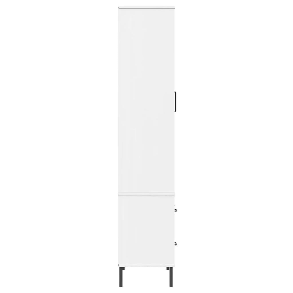 Pine Wood Bookcase with 2 Doors Cabinet and 2 Storage Drawers R6334