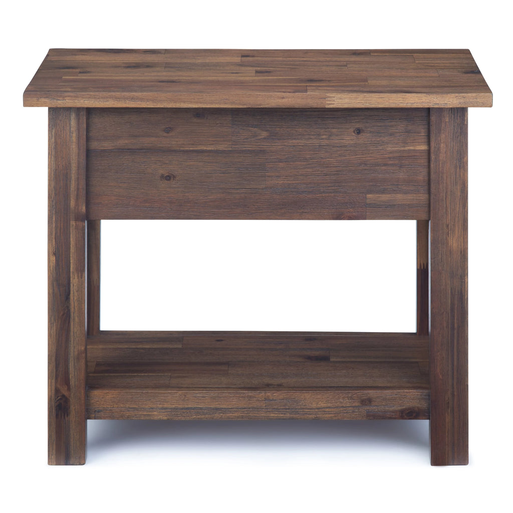 14 inch Wide Rustic Narrow Side Table Y604485