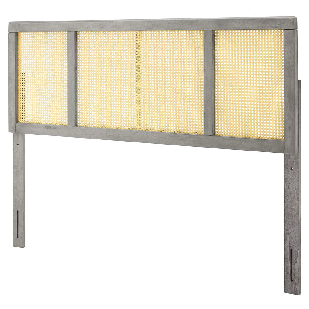 Full Size Grey Wood Headboard X122664