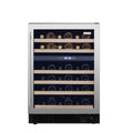 24 in. Built-in 51-Bottle Stainless Steel Wine Cooler A669