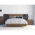 Walnut and Black 4 Piece Full Size Bedroom Set S1883