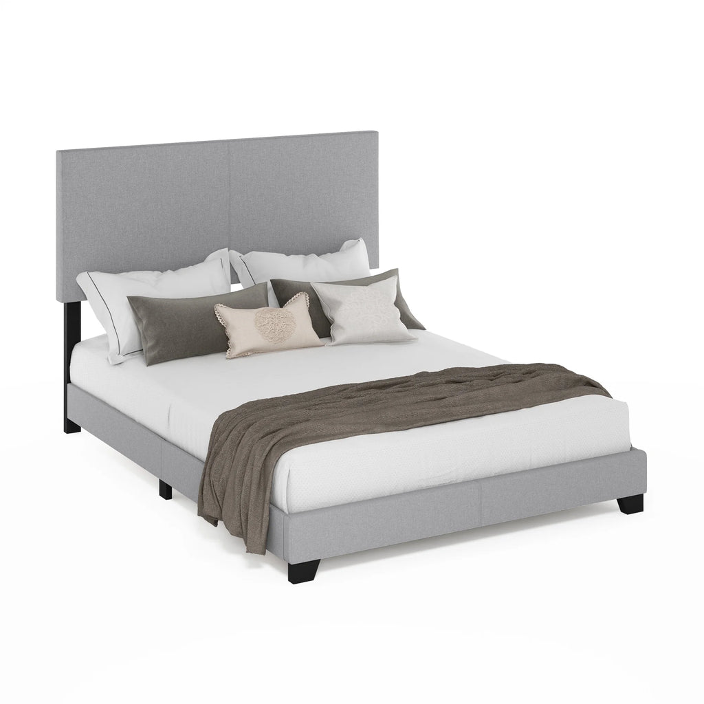 Black PU Leather Twin XL Upholstered Bed Frame M24118