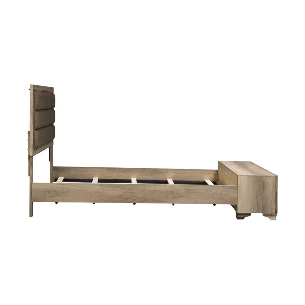 Light Brown Queen Storage Bed R192146
