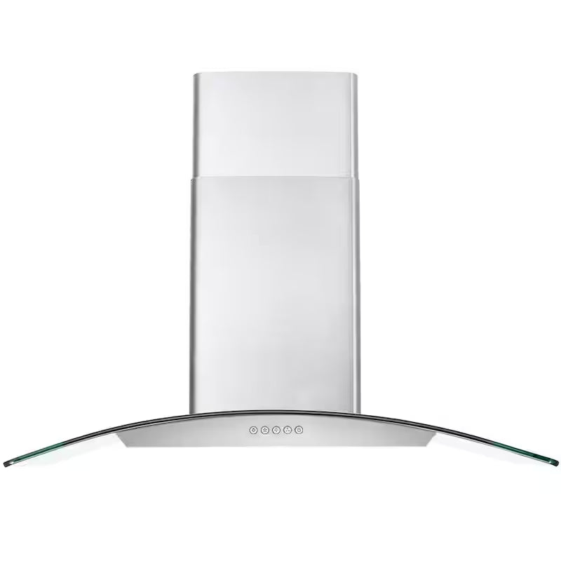 36 in. Stainless Steel Ductless Wall Mount Range Hood with Carbon Filter J245