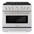 36 Gas Range with Convection Oven and 6 Burners in Stainless Steel F97141