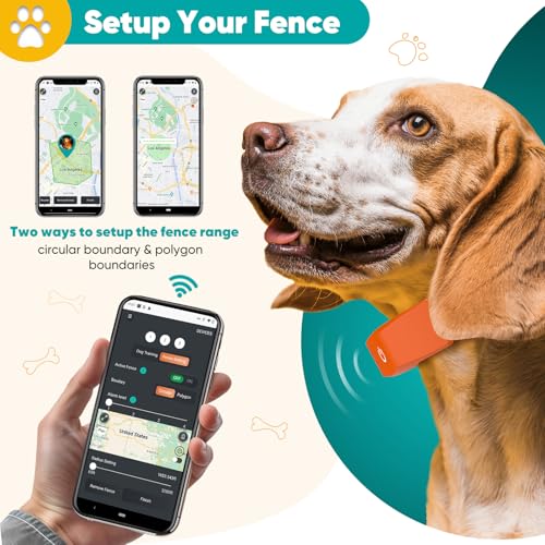 Electric Dog Fence with Training Collar, Rechargeable Waterproof Collar V73708