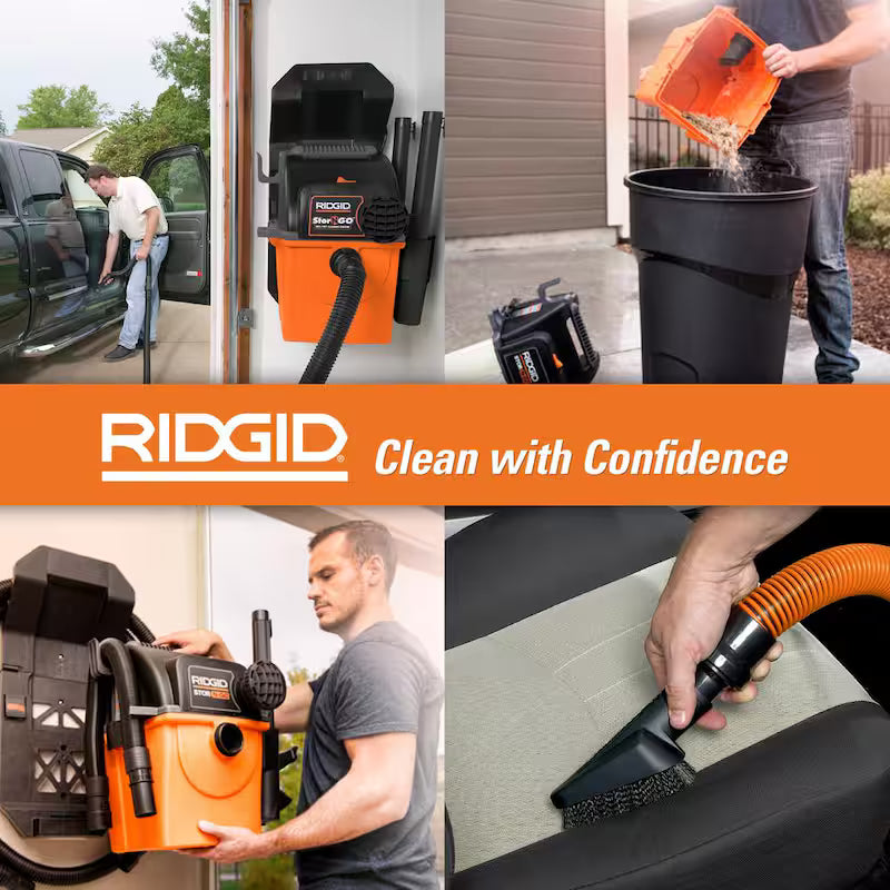 5 Gal. Portable Wet/Dry Shop Vacuum with Car Cleaning Kit C993