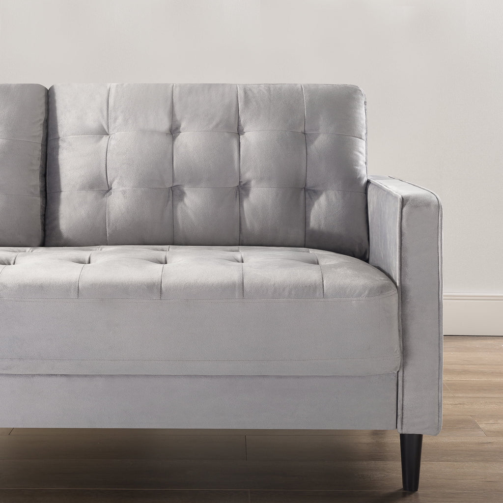 Navy Velvet Sofa Couch Y9016