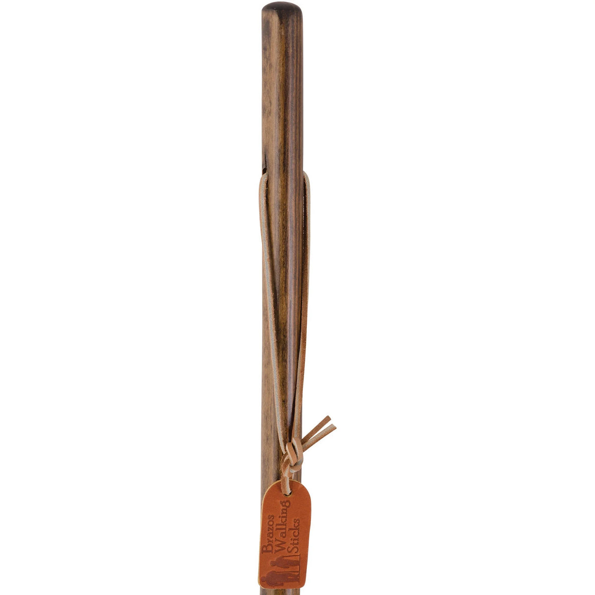 55" Pine Wood Walking Stick Trekking Pole, Brown Q888