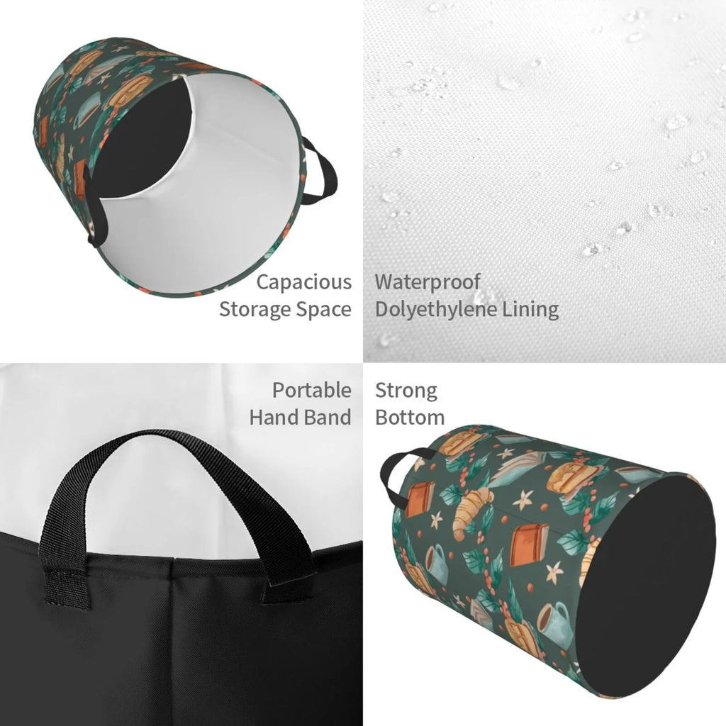 Collapsible Waterproof Laundry Basket 62L Z574423