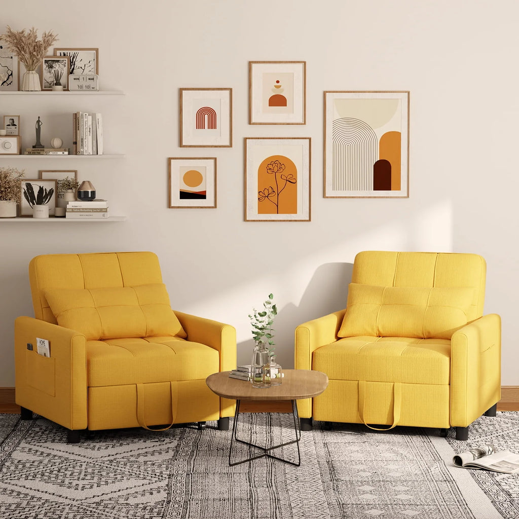 Gray Convertible Sofa Bed W31246