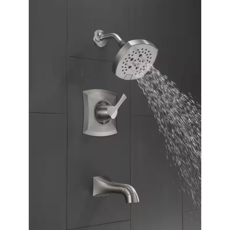 Single-Handle 5-Spray Tub and Shower Faucet Brushed Nickel T4422