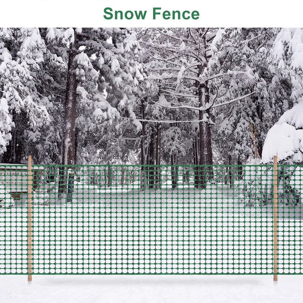 Green 4x100' Plastic Fencing Roll E3681