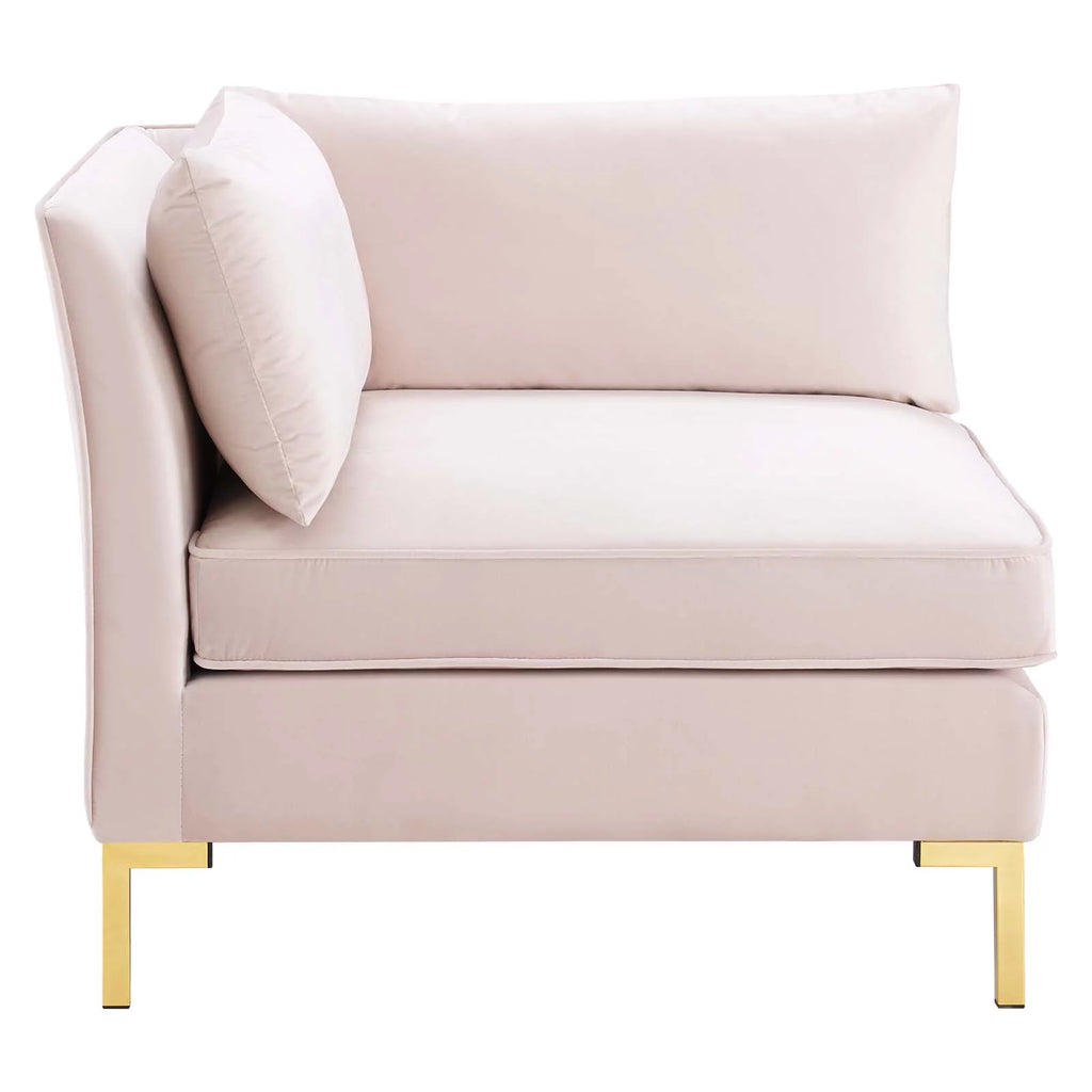 Pink Performance Velvet Sofa V7462