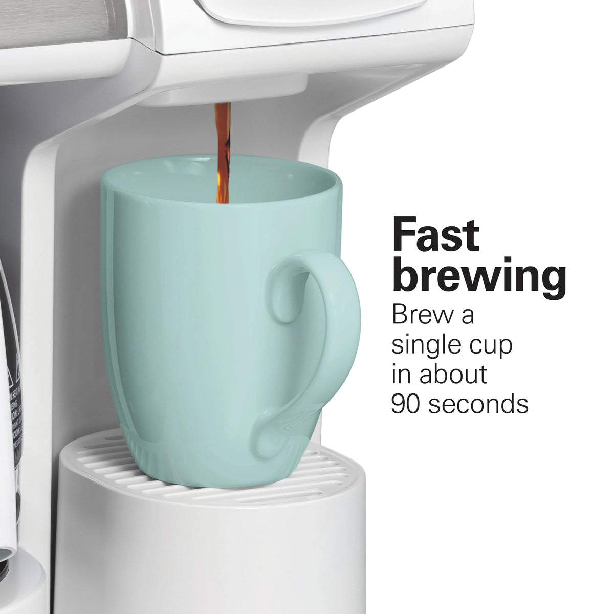 White Stainless Steel Coffee Maker M137878