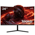 24 Curved Gaming Monitor FHD 1080P Frameless AMD FreeSync Black A9855