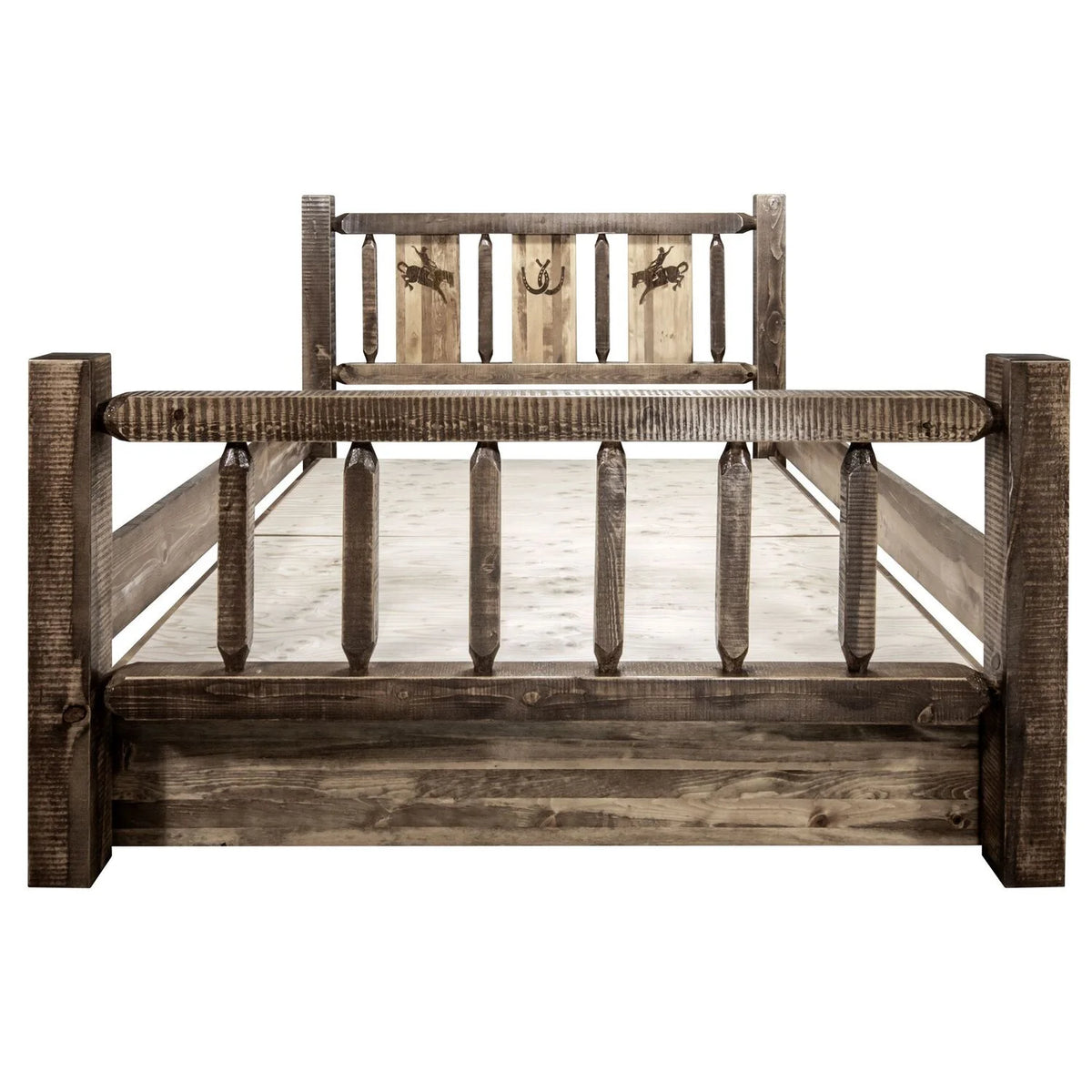 Brown Wood Twin Storage Bed M228811