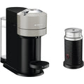 Light Gray Coffee and Espresso Maker with Black Milk Frother H814