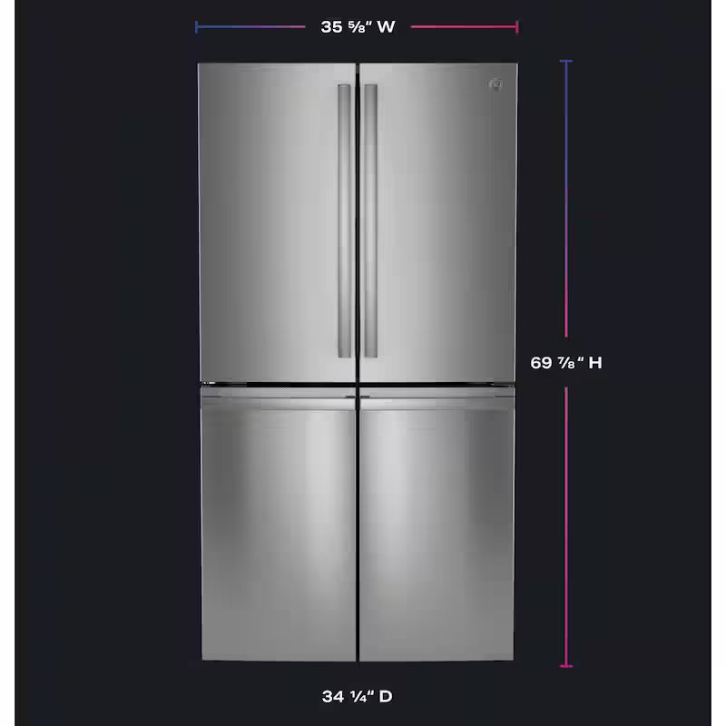 28 cu. ft Quad Door Bottom Freezer Refrigerator Stainless N21965