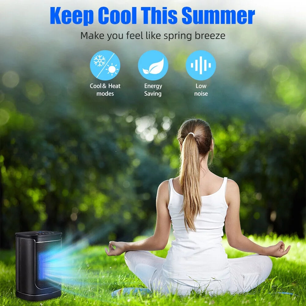 2in1 Portable Air Cool&Heat Fan I359