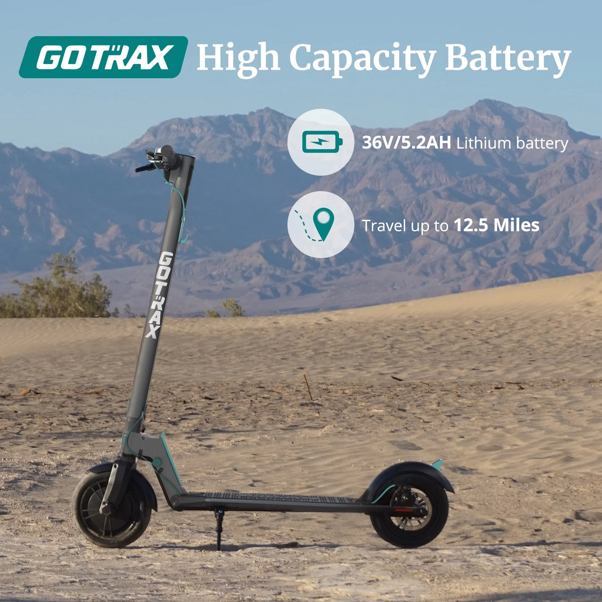 Charcoal Gray Foldable Electric Scooter L458