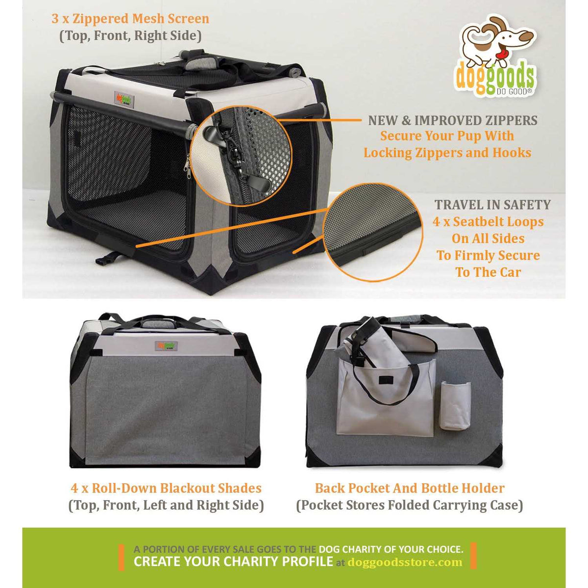 Foldable Travel Dog Crate P45838