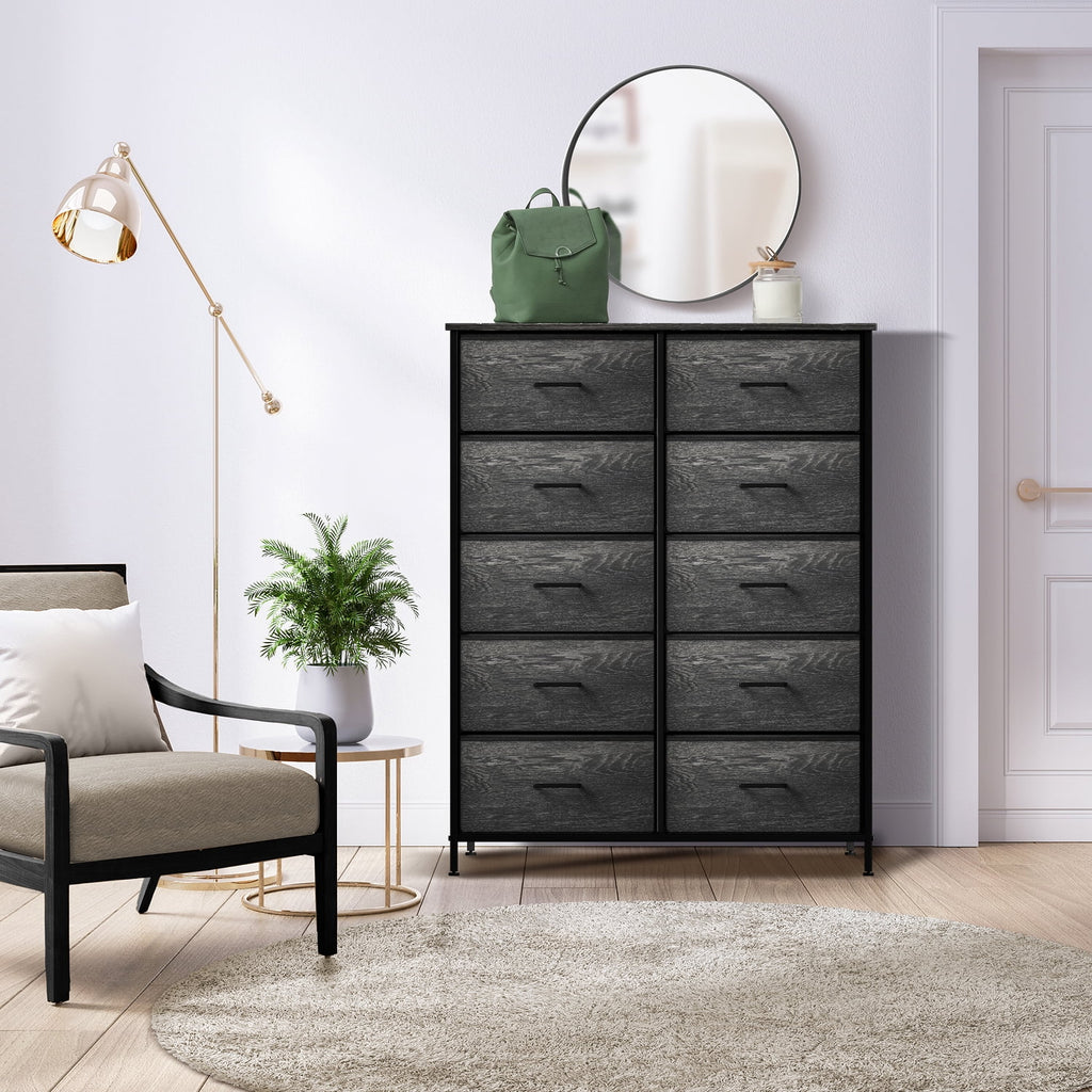 10 Drawer Faux Wood Storage Dresser F70201