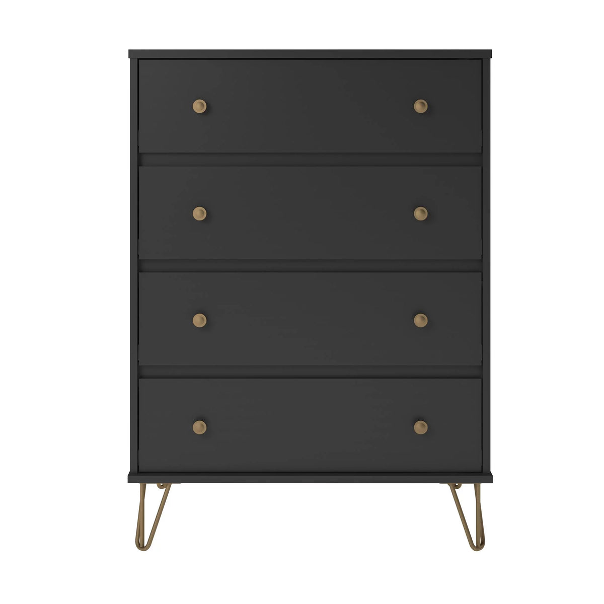 Black 4 Drawer Dresser X3197