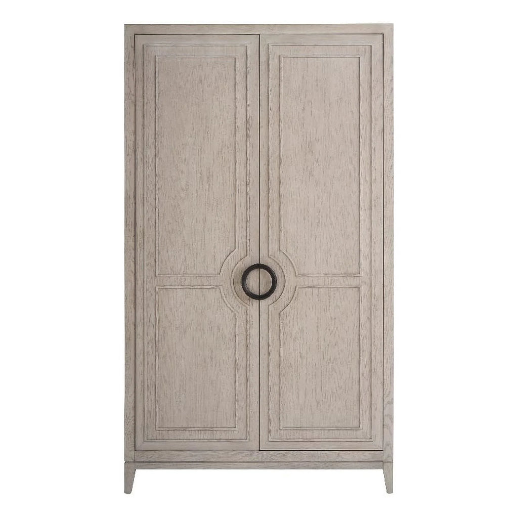 Gray Oak Wood Two Door Wardrobe T426120
