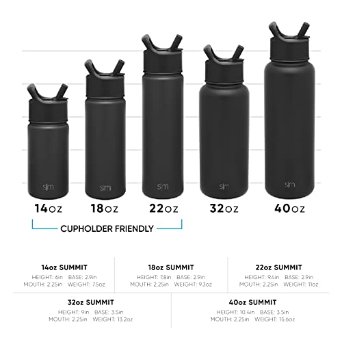 32oz Insulated Stainless Steel Water Bottle with Straw and Chug Lid E65778
